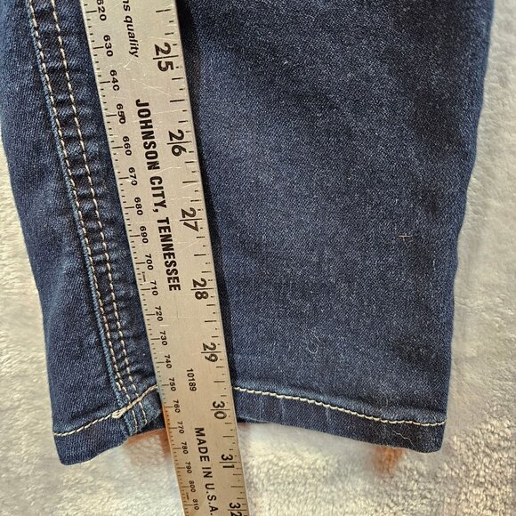 Maurices Womens 16R Dark Wash tapered Leg Denim Jeans casual denims stretch - Picture 6 of 12